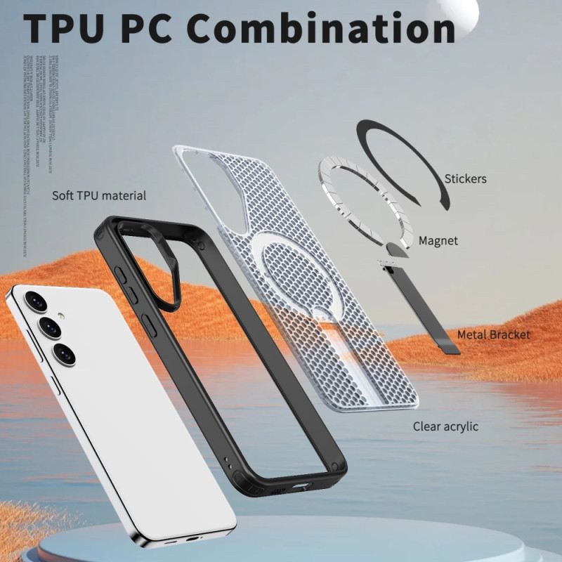 Hülle Für Samsung Galaxy S26 Plus Magnetische Gitterstruktur