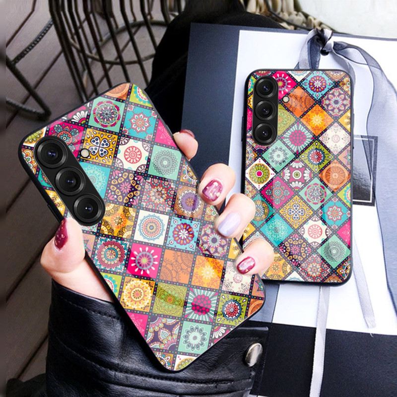 Hülle Für Samsung Galaxy S26 Plus Ringhalter Und Patchwork-lanyard