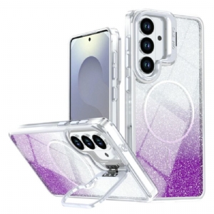 Hülle Samsung Galaxy S26 Plus Handyhülle Magnetischer Farbverlauf-glitzer Und Rückseite