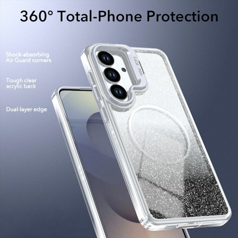 Hülle Samsung Galaxy S26 Plus Handyhülle Magnetischer Farbverlauf-glitzer Und Rückseite