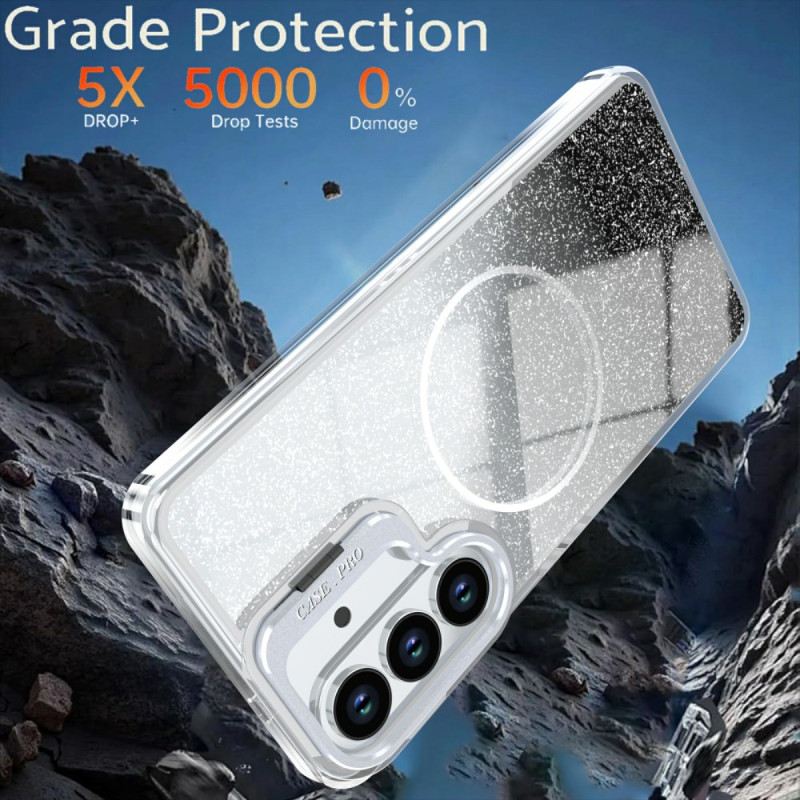 Hülle Samsung Galaxy S26 Plus Handyhülle Magnetischer Farbverlauf-glitzer Und Rückseite