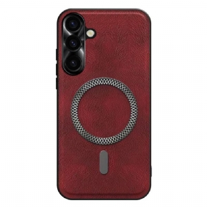 Hülle Samsung Galaxy S26 Plus Linsenrahmen In Lederoptik Und Metall