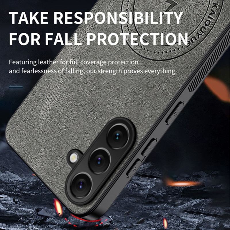 Hülle Samsung Galaxy S26 Plus Magnetische Lederoptik