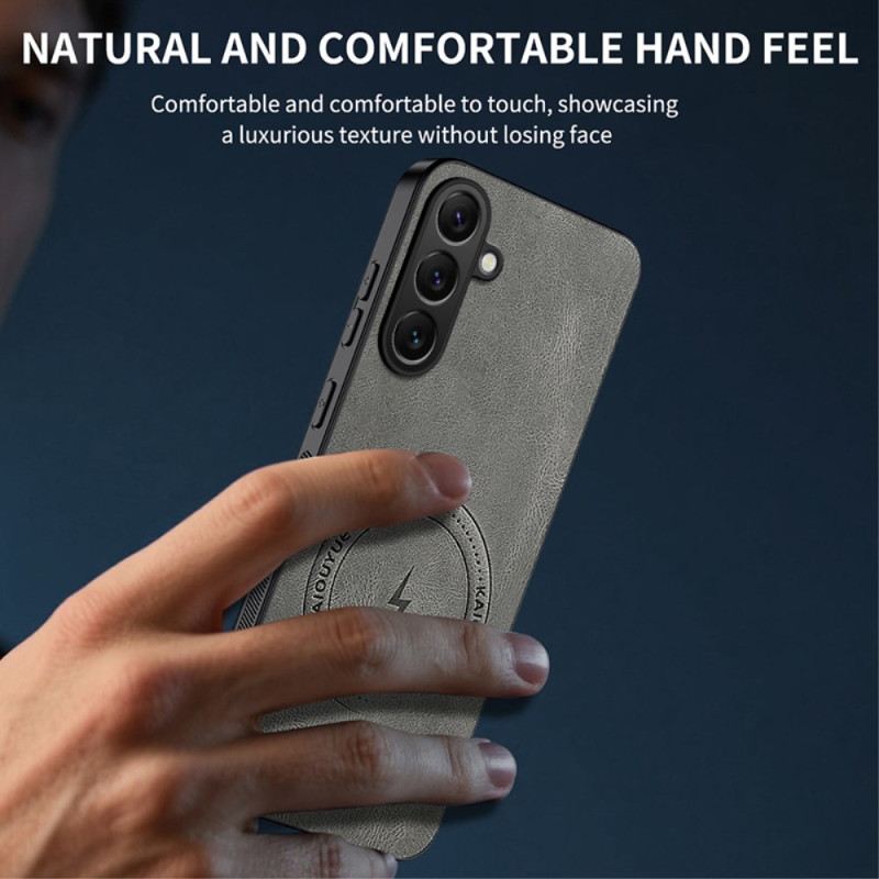 Hülle Samsung Galaxy S26 Plus Magnetische Lederoptik