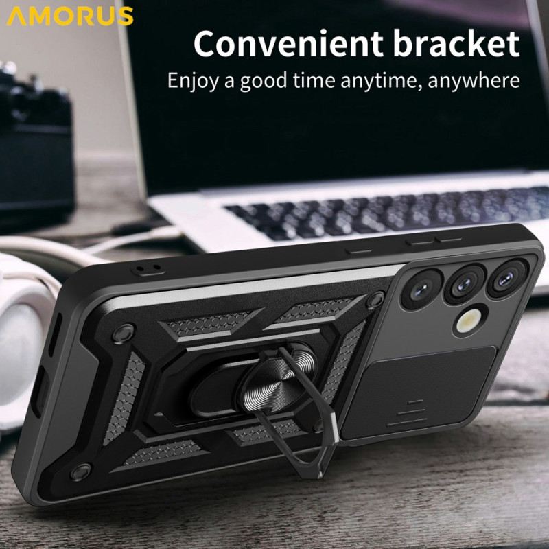 Hülle Samsung Galaxy S26 Plus Schiebebare Kameraabdeckung Und Integrierter Ständer