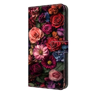 Lederhüllen Für Samsung Galaxy S26 Plus Blumenmuster