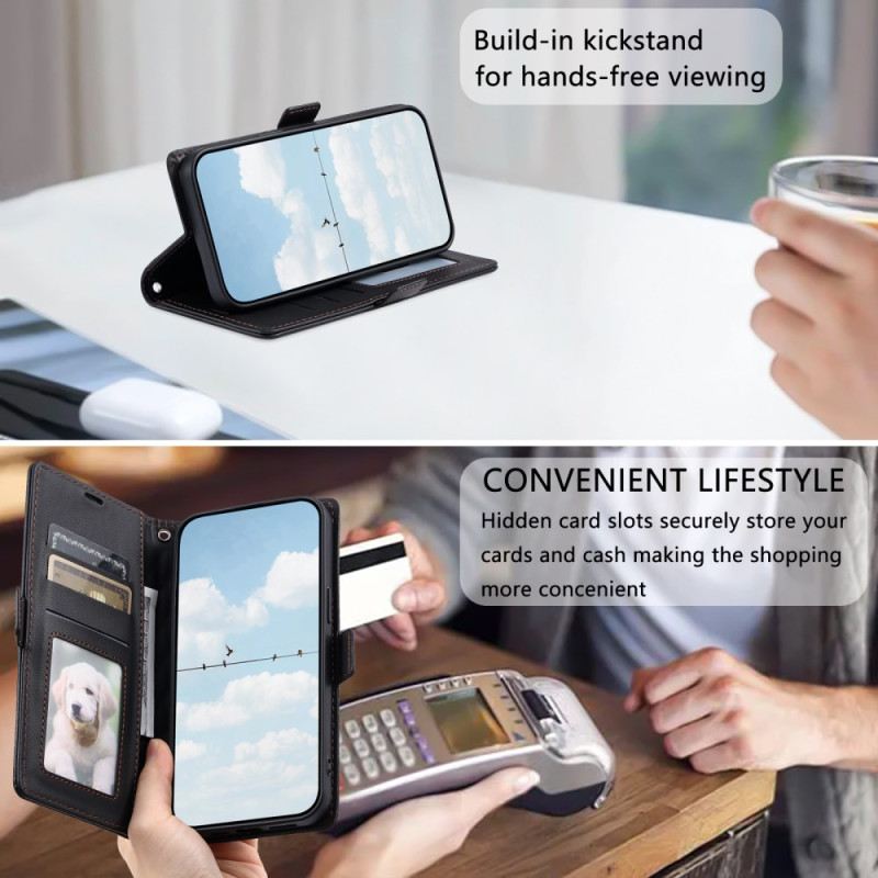 Lederhüllen Für Samsung Galaxy S26 Plus Gestepptes Vintage-design