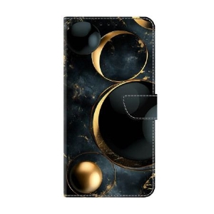 Lederhüllen Für Samsung Galaxy S26 Plus Goldene Ringe