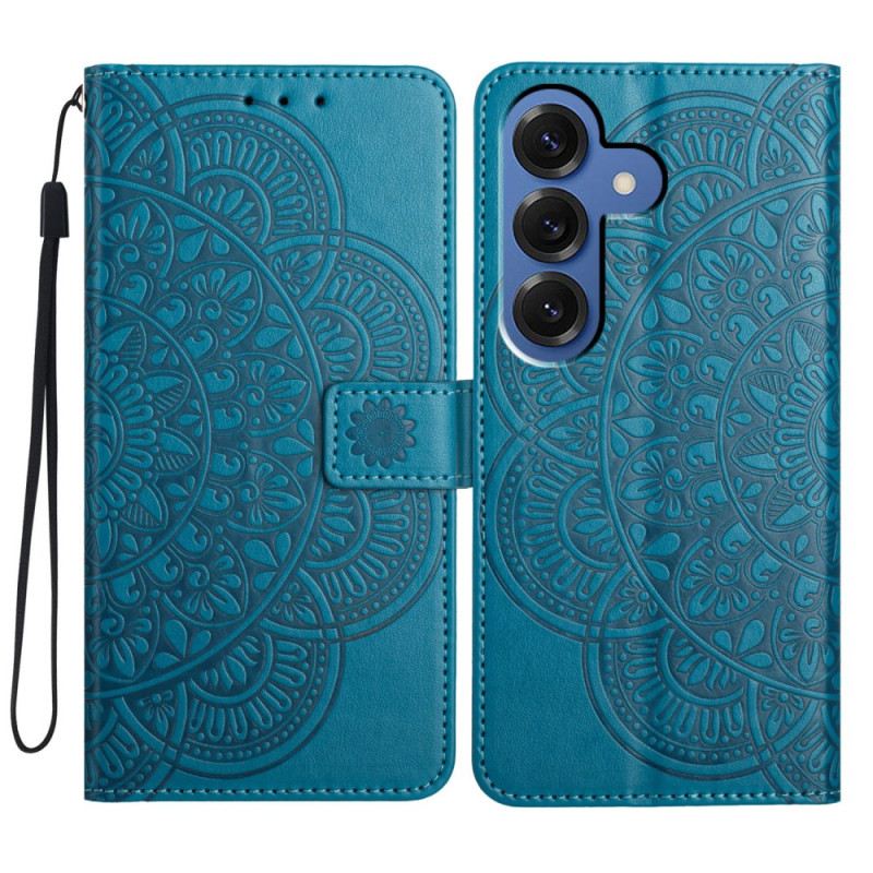 Lederhüllen Für Samsung Galaxy S26 Plus Mandala-gravur