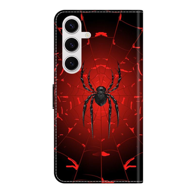 Lederhüllen Für Samsung Galaxy S26 Plus Schwarze Spinne