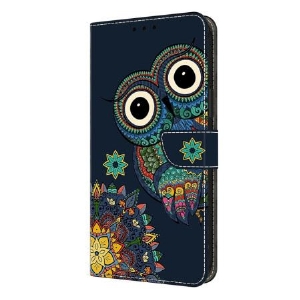 Lederhüllen Samsung Galaxy S26 Plus Eulen-mandala-muster