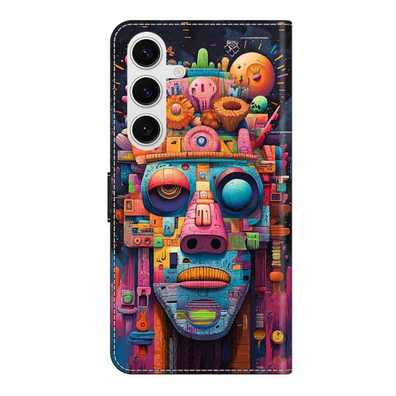 Lederhüllen Samsung Galaxy S26 Plus Graffiti-porträt