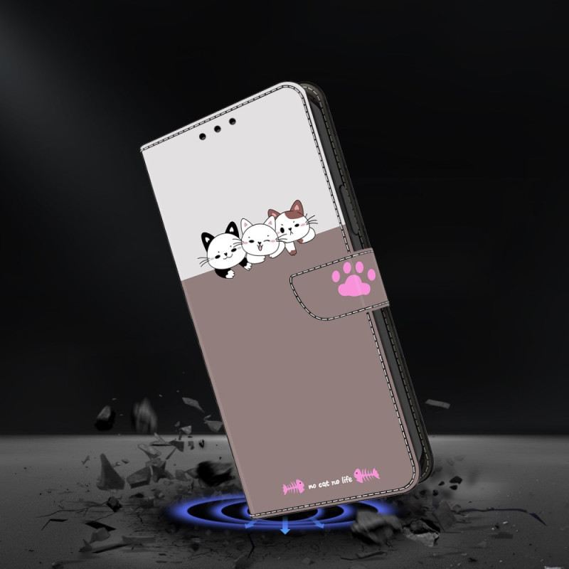 Lederhüllen Samsung Galaxy S26 Plus Grafik Katzen