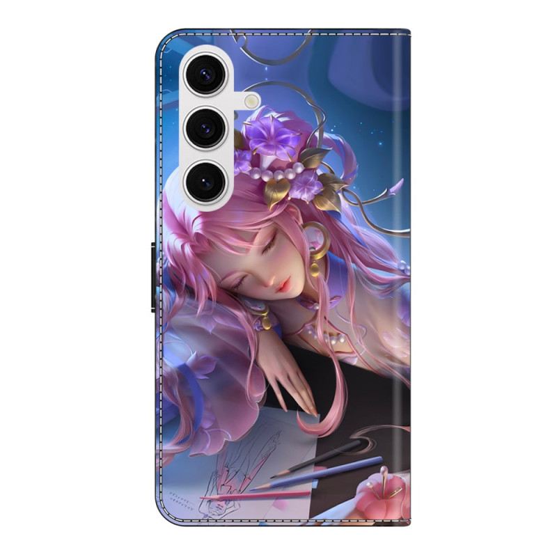 Lederhüllen Samsung Galaxy S26 Plus Handyhülle Dornröschen