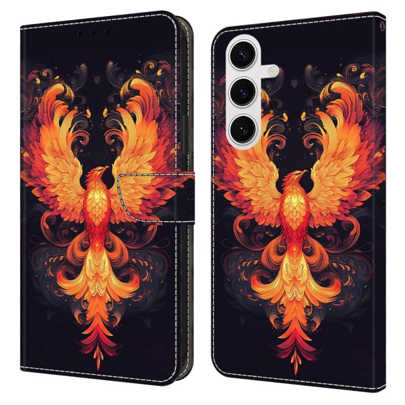 Lederhüllen Samsung Galaxy S26 Plus Handyhülle Flammenvogel