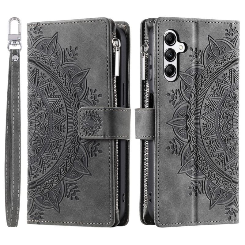 Lederhüllen Samsung Galaxy S26 Plus Handyhülle Geldbörse Mit Mandala-wildleder-effekt