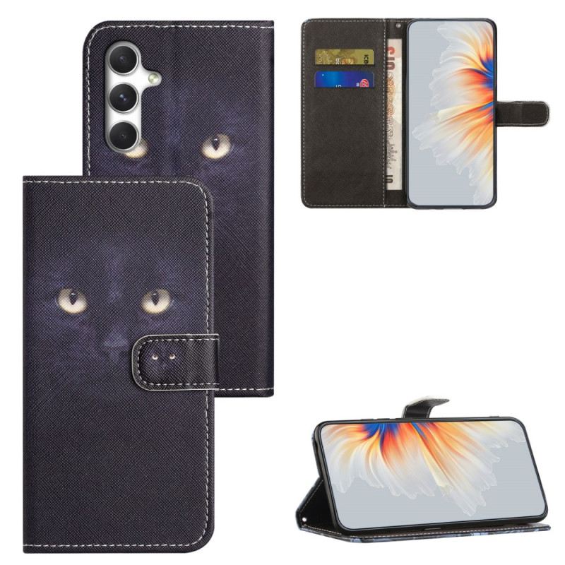Lederhüllen Samsung Galaxy S26 Plus Handyhülle Schwarze Katze