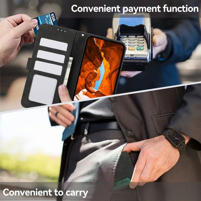 Lederhüllen Samsung Galaxy S26 Plus Zweifarbiges Rfid-etui