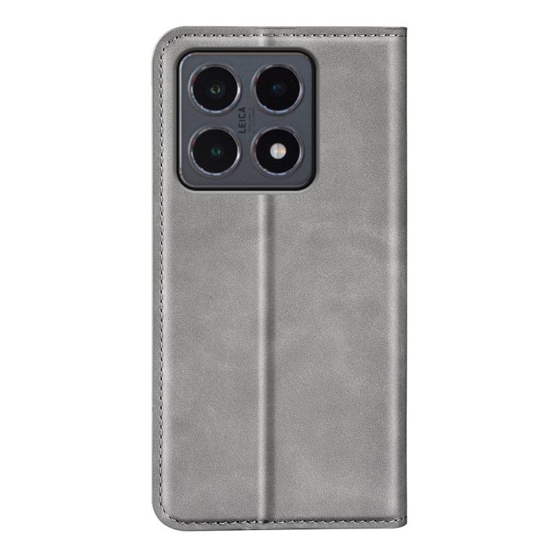 Flip Case Für Xiaomi 15t Lederoptik