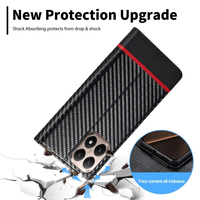 Flip Case Xiaomi 15t Kohlefaser