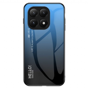 Hülle Für Xiaomi 15t Gehärtetes Glas Hello