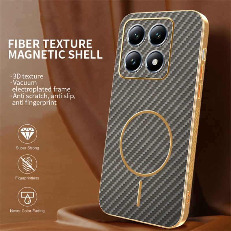 Hülle Xiaomi 15t Carbonfaser-textur