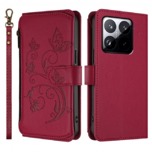 Lederhüllen Für Xiaomi 15t 6 Rfid-kartenhalter Und Lanyard