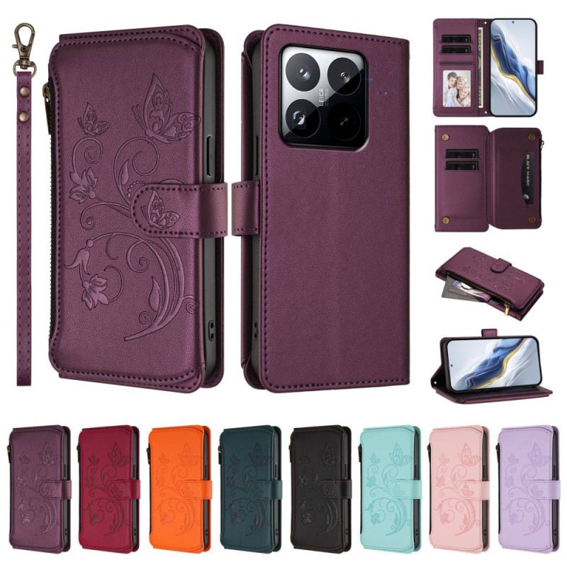 Lederhüllen Für Xiaomi 15t 6 Rfid-kartenhalter Und Lanyard