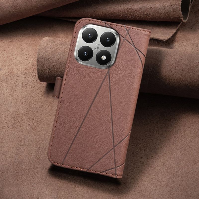 Lederhüllen Für Xiaomi 15t Geometrisches Muster (binfen Color)