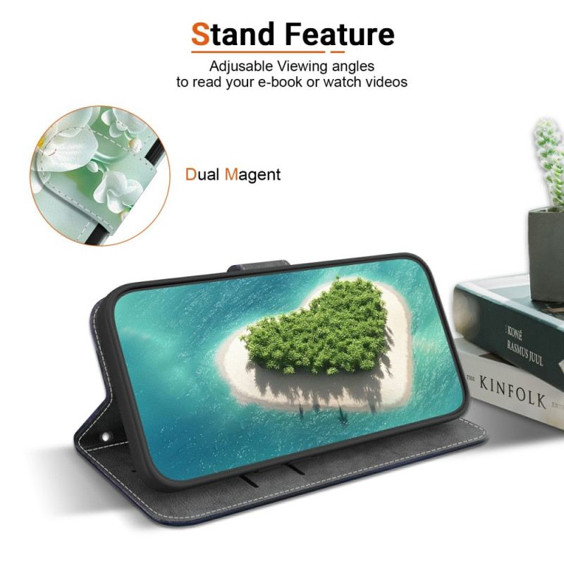 Lederhüllen Für Xiaomi 15t Jade-blumen