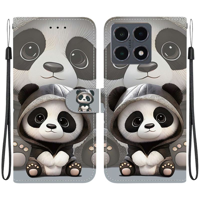 Lederhüllen Für Xiaomi 15t Niedlicher Panda