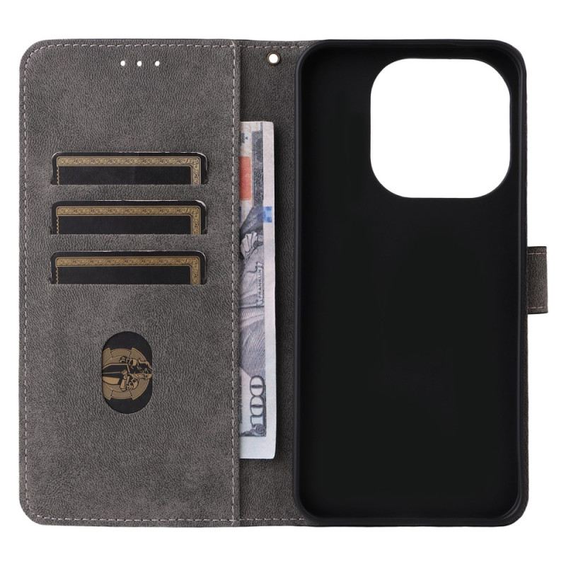 Lederhüllen Für Xiaomi 15t Rfid-schutz Wildlederoptik