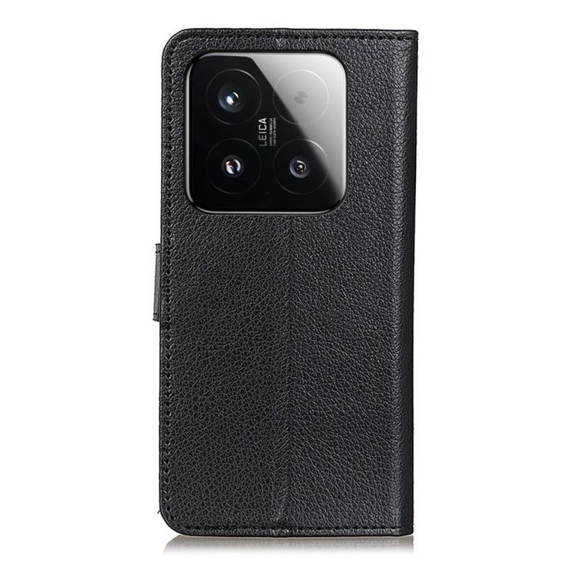 Lederhüllen Für Xiaomi 15t Traditionelles Kunstleder