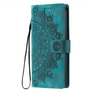 Lederhüllen Xiaomi 15t Geldbörse In Mandala-wildlederoptik