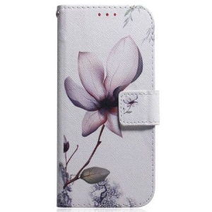 Lederhüllen Xiaomi 15t Handyhülle Rosa Blume