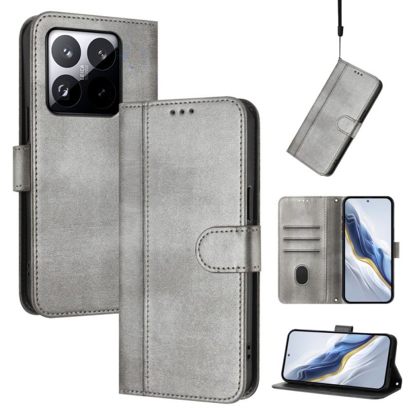 Lederhüllen Xiaomi 15t Handyhülle Vintage-geldbörse