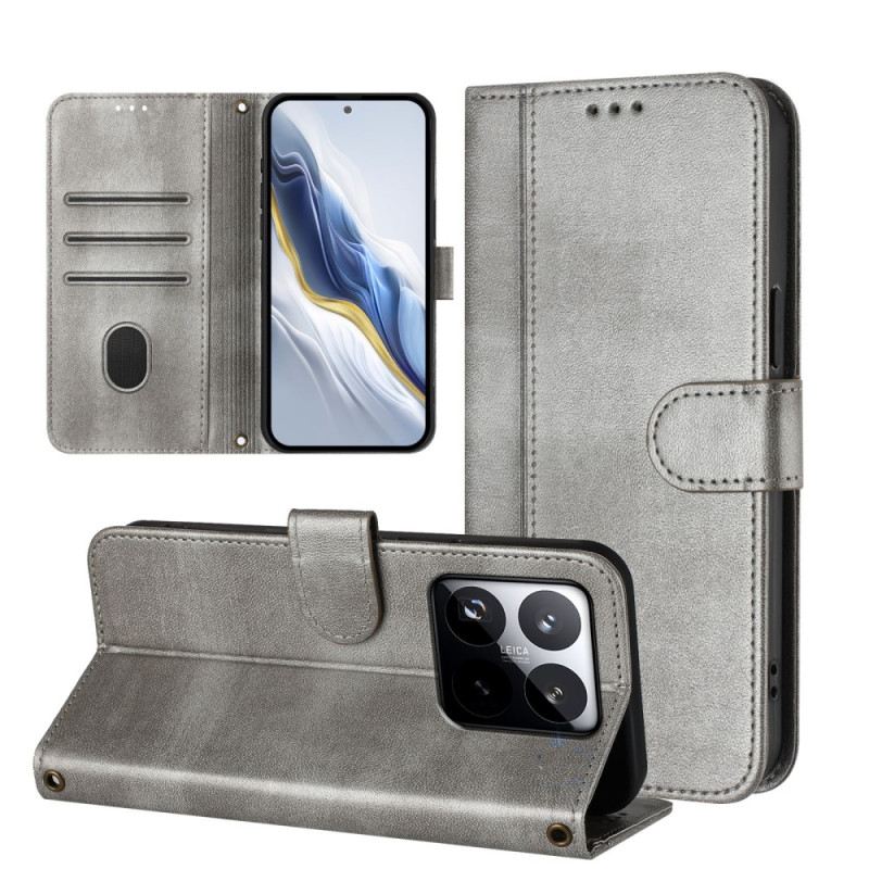 Lederhüllen Xiaomi 15t Handyhülle Vintage-geldbörse