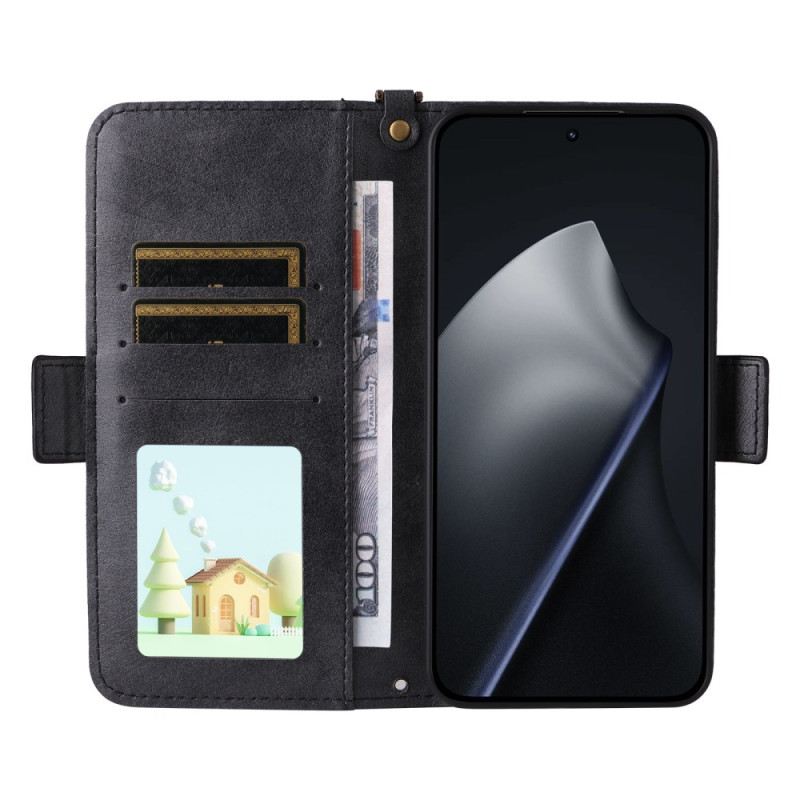 Lederhüllen Xiaomi 15t Handyhülle Vintage Mit Schulterriemen