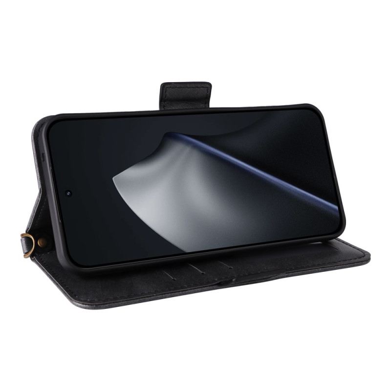 Lederhüllen Xiaomi 15t Handyhülle Vintage Mit Schulterriemen