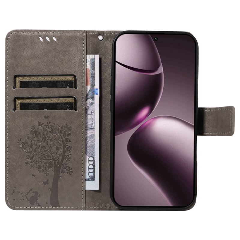 Lederhüllen Xiaomi 15t Katze Und Baum