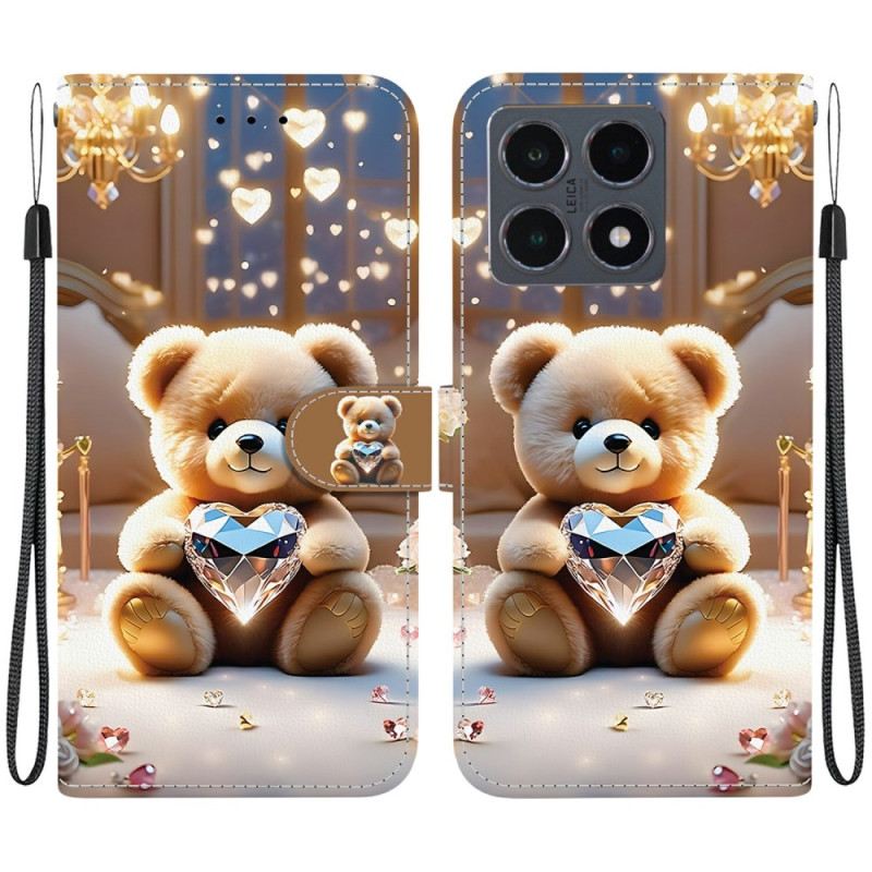 Lederhüllen Xiaomi 15t Teddybär-liebe