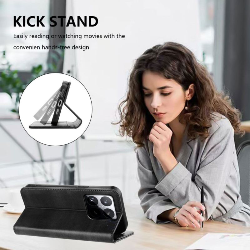 Lederhüllen Xiaomi 15t Vintage-geldbörse