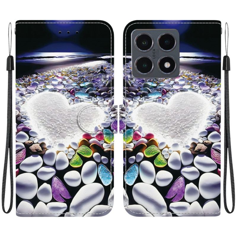 Lederhüllen Xiaomi 15t Weißes Herz