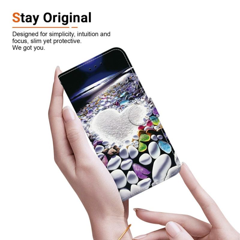 Lederhüllen Xiaomi 15t Weißes Herz