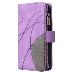 Lederhüllen Oppo Reno 12 Pro 5g Wavy Lines Geldbörse