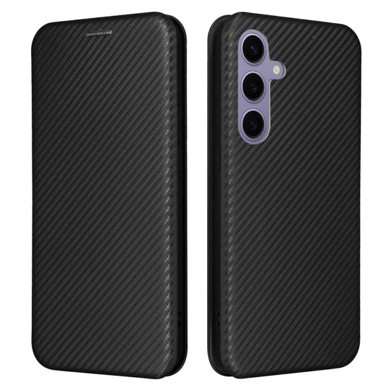 Flip Case Für Samsung Galaxy S25 Fe Kohlefaser