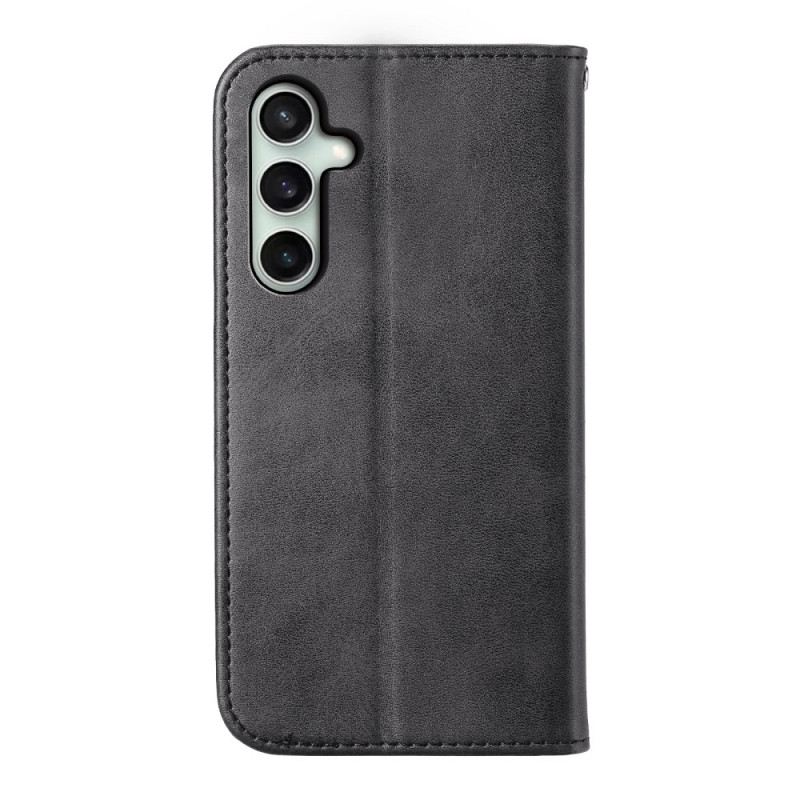 Flip Case Samsung Galaxy S25 Fe Rautenmuster Mit Riemen