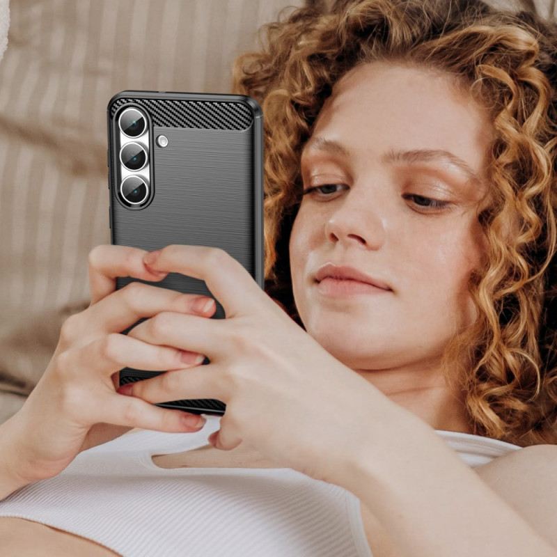 Hülle Samsung Galaxy S25 Fe Gebürstete Kohlefaser