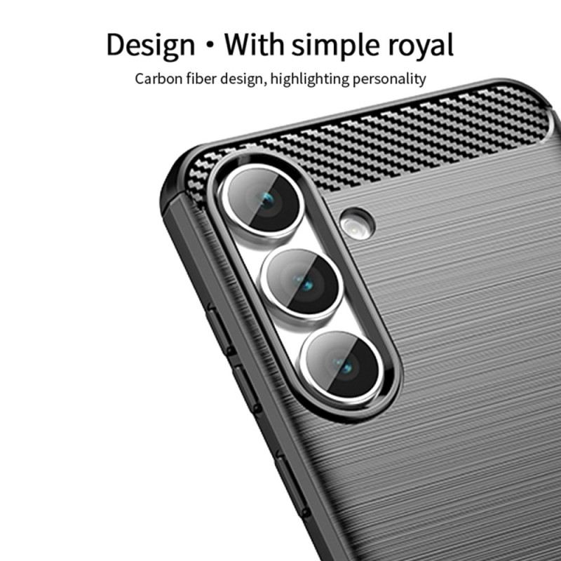 Hülle Samsung Galaxy S25 Fe Gebürstete Kohlefaser