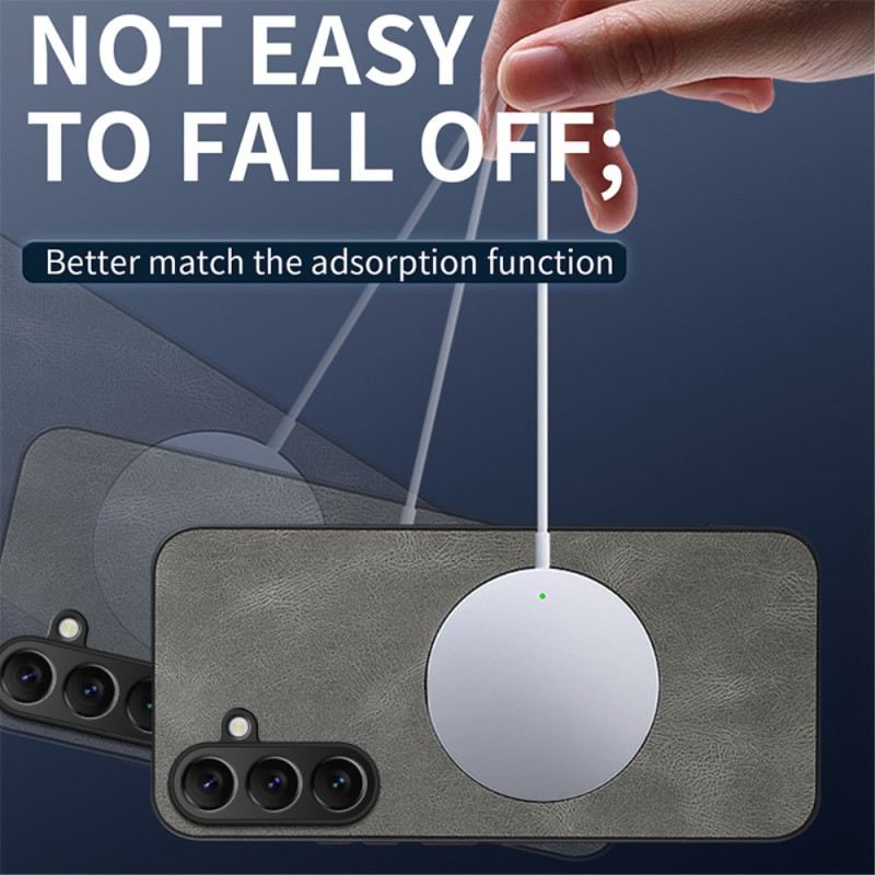 Hülle Samsung Galaxy S25 Fe Handyhülle Magsafe Nappa-leder-effekt